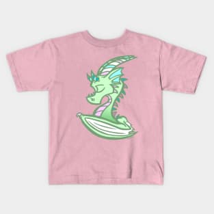 Minty Green Dragon Kids T-Shirt